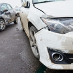 A two car collision A two car collision