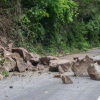 Rocks on the road