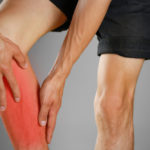 Man with leg pain Man with leg pain