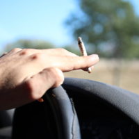 smoking weed while driving