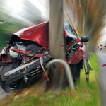 midst of car accident with blurred background midst of car accident with blurred background