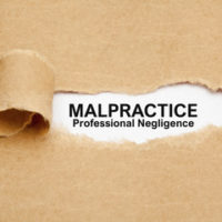 Note that reads "Malpractice - Professional Negligence" Note that reads "Malpractice - Professional Negligence"