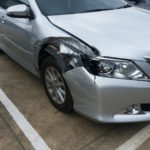 right side of car damaged after accident right side of car damaged after accident