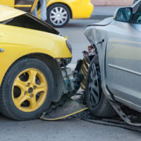 Two cars crashed Two cars crashed
