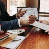 Real estate home are pointing to insurance contract signing and Real estate home are pointing to insurance contract signing and